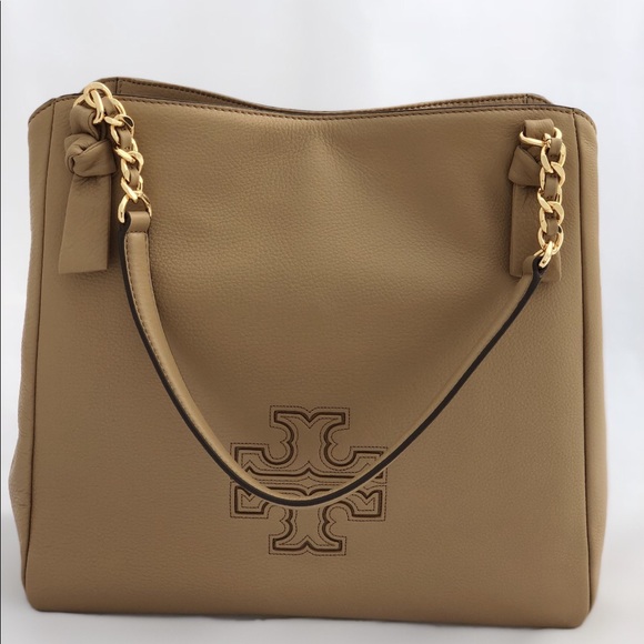 NWT Tory Burch Harper Leather Large Tote Handbag - Picture 6 of 8